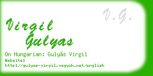 virgil gulyas business card